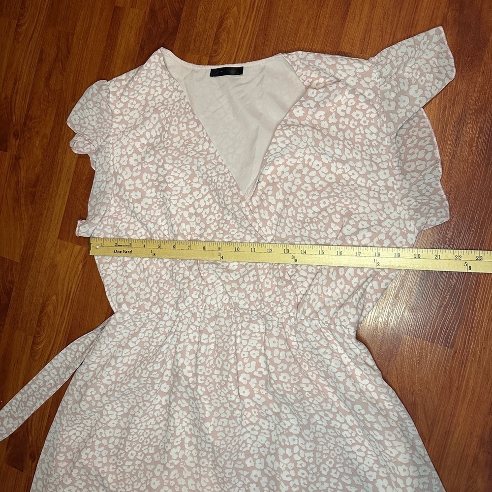 Pretty Garden Pink Leopard Print Wrap Maxi Dress Size XL - Picture 7 of 11